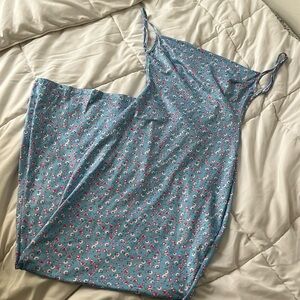 Blue Floral Maxi Dress